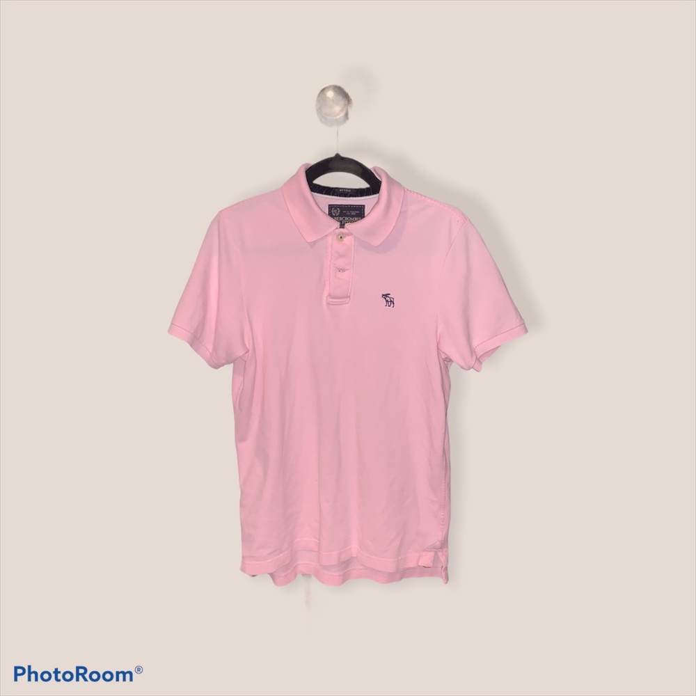 ABERCROMBIE & FITCH POLO SIZE MEDIUM COLOR PINK